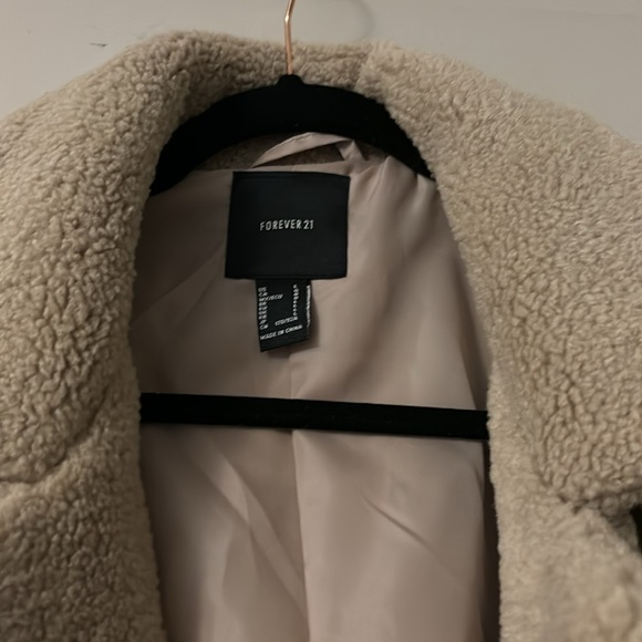 Faux Shearling Belted Coat - Picture 3 of 6